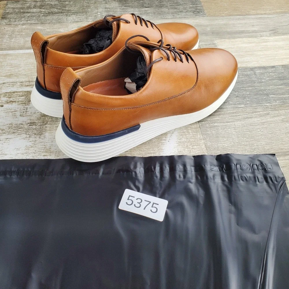 Wolf & Shepherd Crossover Mens Derby Shoes Sz 6 M Comfort Honey Leather Lace Up